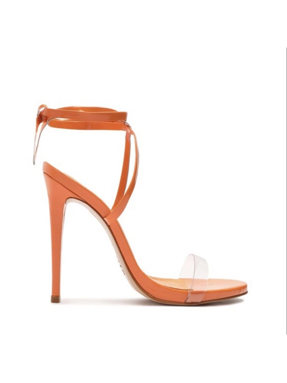 Schutz Cloe Open Toe Lace Up Heels Size 7.5